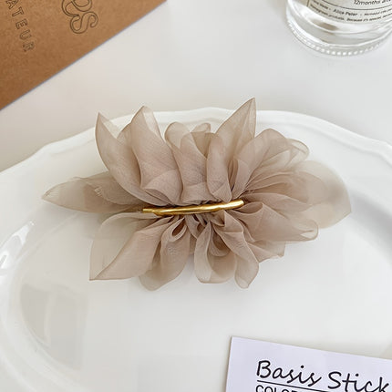 Elegant Flower Hair Clip – Daily Ponytail Accessory