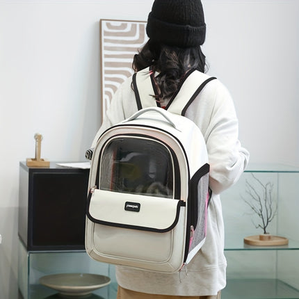 Transparent Space Capsule Pet Backpack for Cats & Dogs - Monti Bargains