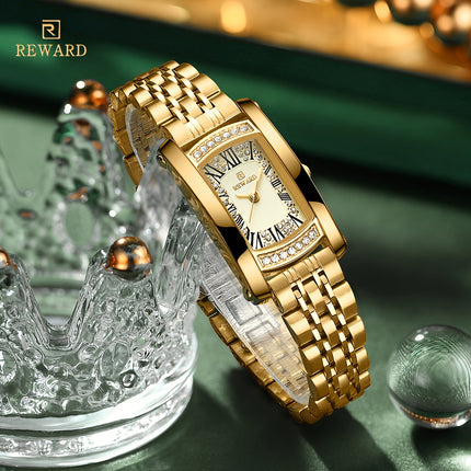 Golden Luxury Retro Women's Watch