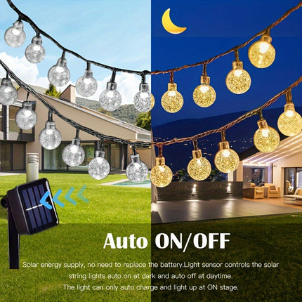 Solar Crystal Ball Lights - Outdoor & Indoor Decorative Lamp