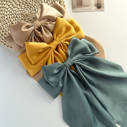 Elegant Retro Ribbon Bow Barrettes