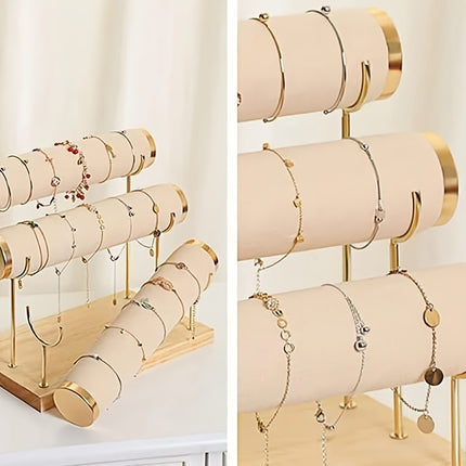 3-Tier Velvet Bracelet Organizer