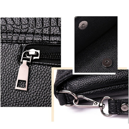 Crocodile Pattern Square Crossbody