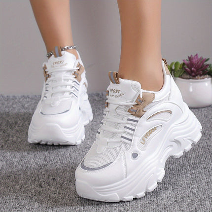 Stylish Height-Boosting Mesh Sneakers
