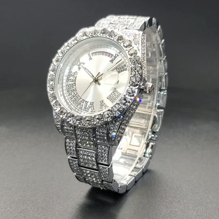 Luxury Hip-Hop Rhinestone Watch