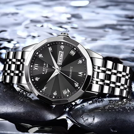 LIGE Luxury Luminous Quartz Watch