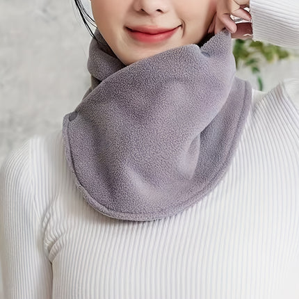 Classic Solid Color Velvet Neck Gaiter