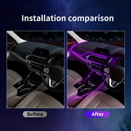 RGB LED Car Interior Light Strip - DIY Atmosphere