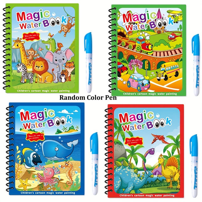 Reusable Magic Water Coloring Books - Monti Bargains
