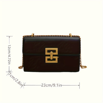 Chic Vintage Square Crossbody Bag