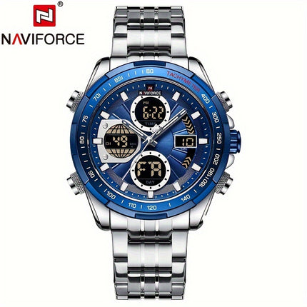 Multi-Functional Leather Quartz Watch