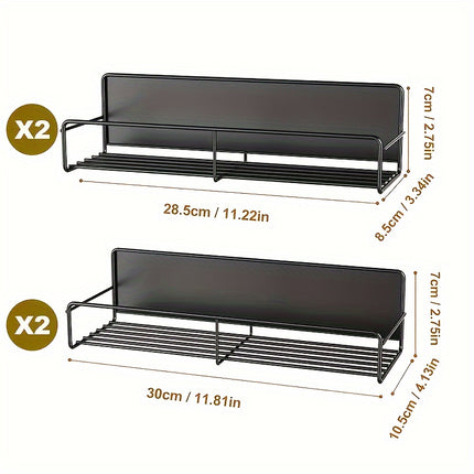 4pcs Adjustable Spice Rack Organizer