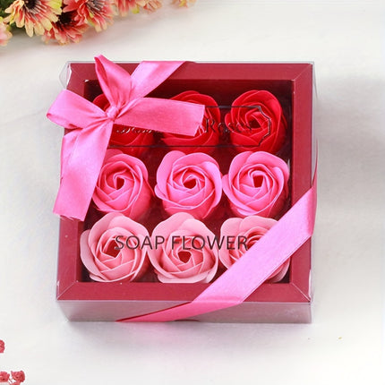 9pcs Soap Flower Gift Box – Perfect for Special Occasions