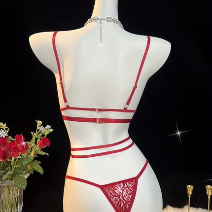 Romantic Floral Lace Lingerie Set