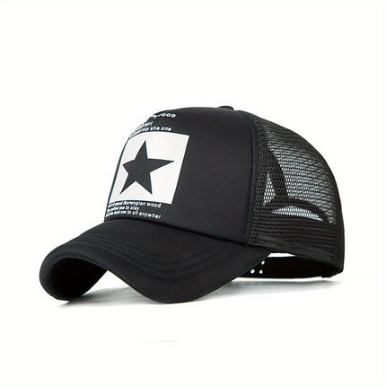 Summer Pentagram Mesh Baseball Cap
