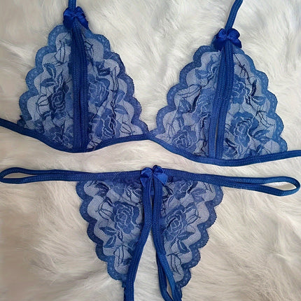 Sheer Tulle Erotic Lingerie Set