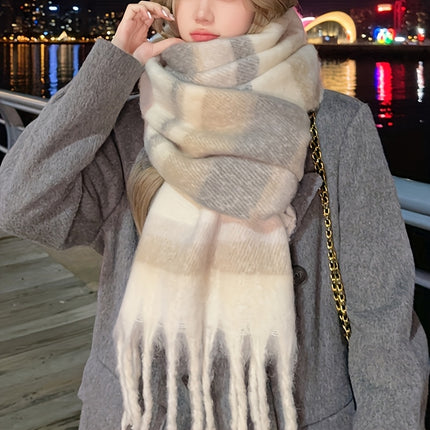 Cozy Women’s Faux Fleece Tassel Scarf