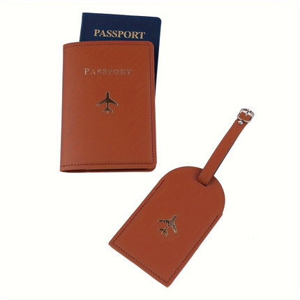 Fashion Bronzing Passport Holder Set