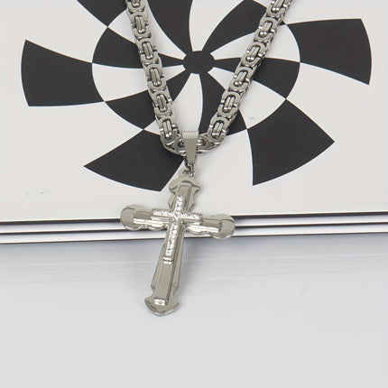 Men's Stainless Steel Pendant Necklace Set