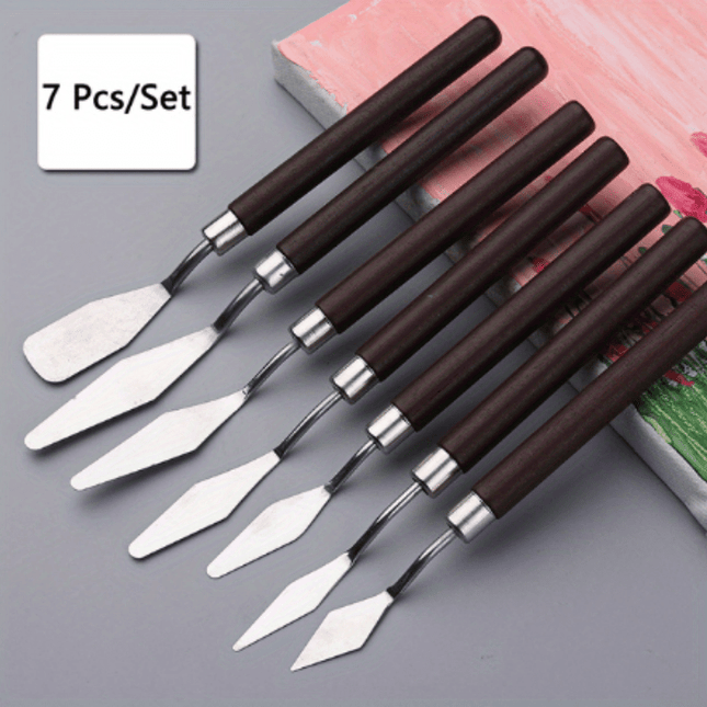 7-Piece Stainless Steel Painting Knife Set
