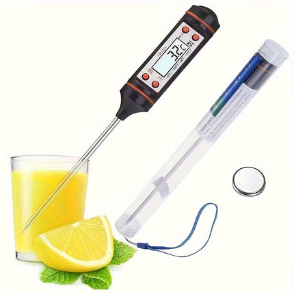 Instant Read Digital Thermometer - Perfect for BBQ & Baking