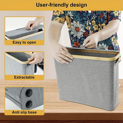 Bamboo Toilet Paper Holder with Lid