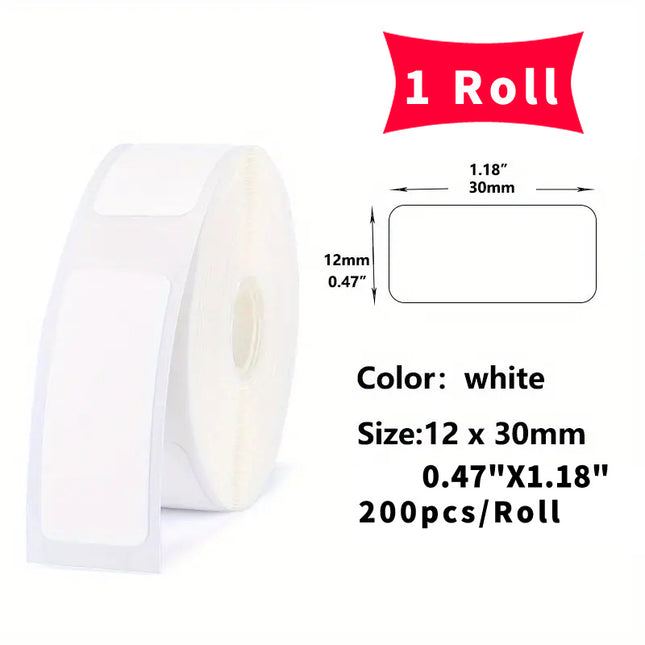Waterproof Black Print Label Rolls (150)