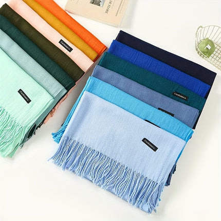 Classic Plain Color Neutral Scarf