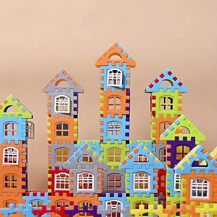 100Pcs House Assembly Building Blocks – Creative DIY Toy - Monti Bargains