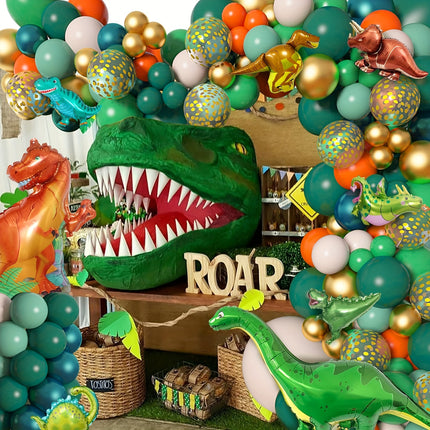 167 pieces of dinosaur balloon arch wreath set
