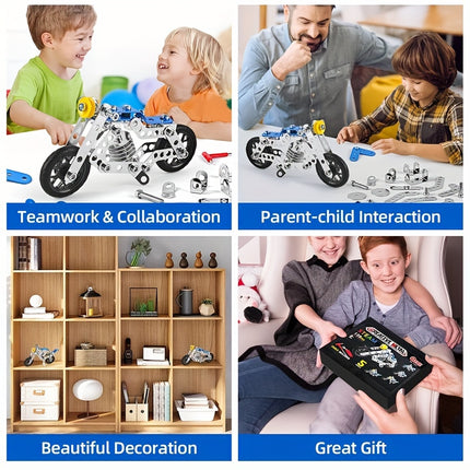 139pcs DIY Motorcycle Puzzle Model Car – Build & Play