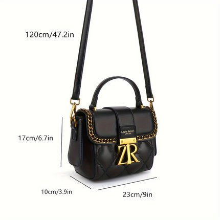 Mini Quilted Metal Crossbody Bag