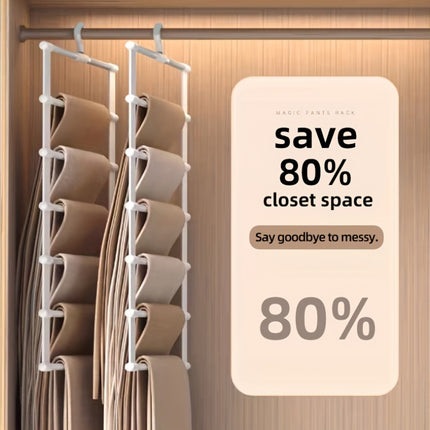7-Tier Aluminum Pants Hanger Organizer
