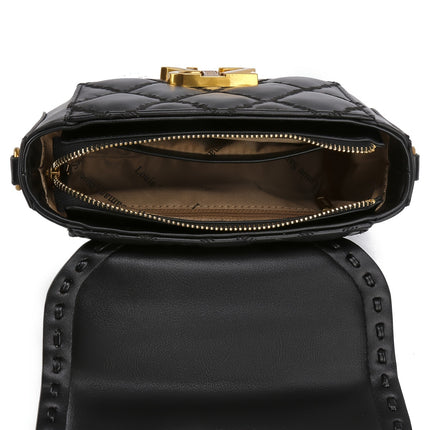 Mini Quilted Metal Crossbody Bag