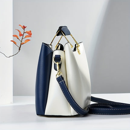 Chic Colorblock Handbag – Stylish, Versatile, Everyday Essential - Monti Bargains