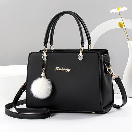 Solid Color Crossbody Handbag
