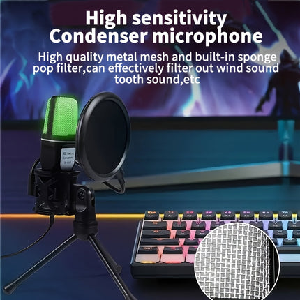 RGB Gaming Condenser Microphone - Monti Bargains