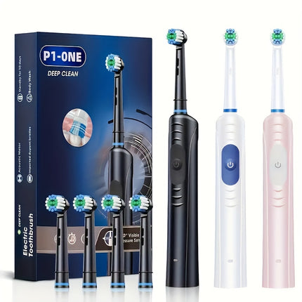 Rechargeable Electric Toothbrush - Smart Deep Cleaning for All
