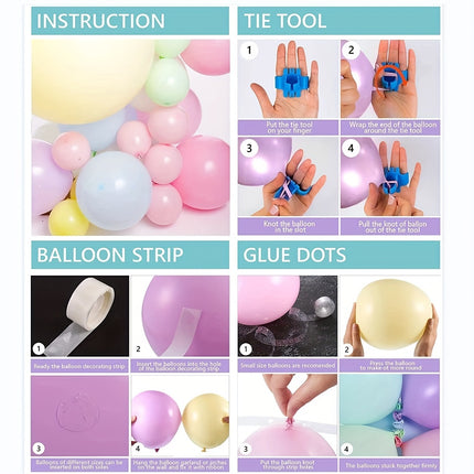 143pcs Summer Ice Cream Birthday Party Decorations