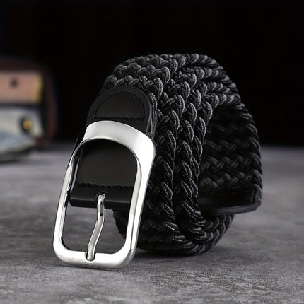 Elastic Woven Belt with Buckle