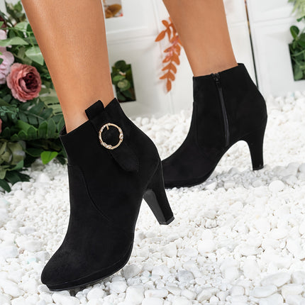 Stylish High Heel Ankle Boots