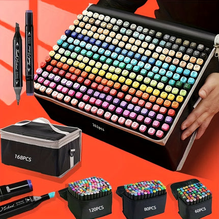 Dual Tip Art Markers Set for Artists