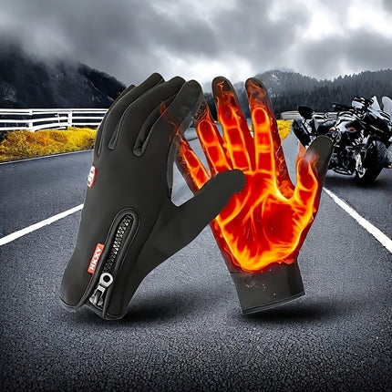 Winter Gloves for Riding – Warm, Windproof, Non-Slip Grip