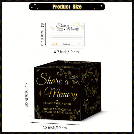 51pcs Black & Golden Memory Card Box Set