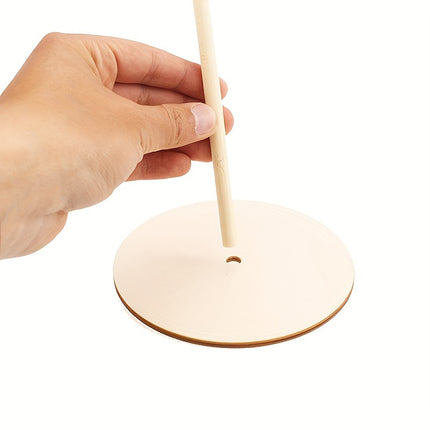 3pcs Wooden Donut Stand