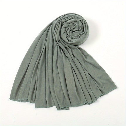 Solid Color Jersey Hijab Scarf