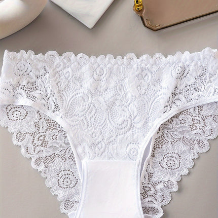 10pcs Sexy Floral Lace Briefs