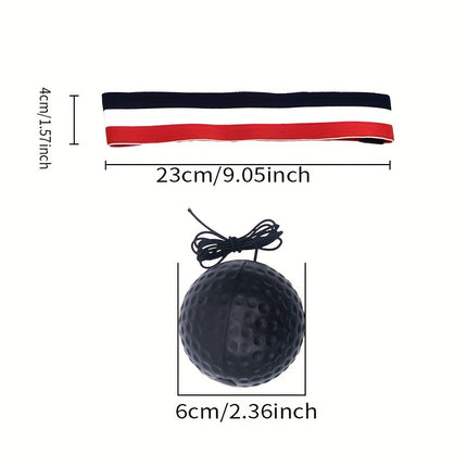 Head-Mounted Boxing Reaction Ball for Speed & Agility