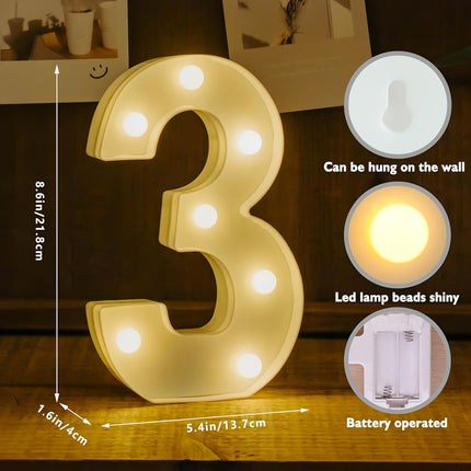 Shine Bright with LED Birthday Number Sign!