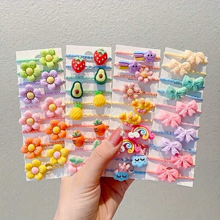 40-60pcs Cartoon Girl Headband Set